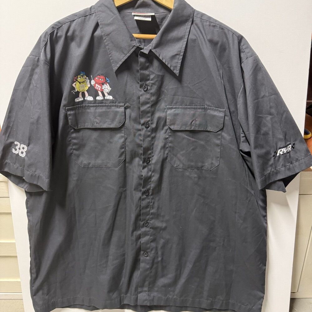 Chase Authentic NASCAR M&M Elliott Sadler Button Up Shirt Size XL